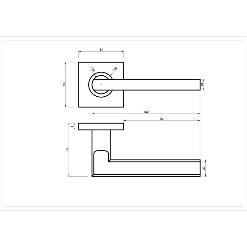 KLAMKA ALUBRASS MILOS ROZETA KWADRATOWA STAL NIERDZEWNA KLAMKA ALUBRASS MILOS ROZETA KWADRATOWA STAL NIERDZEWNA