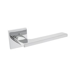 KLAMKA ALUBRASS MUZA SLIM ROZETA KWADRATOWA CHROM