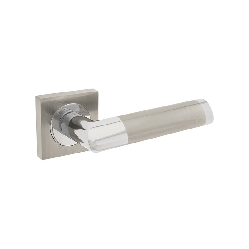 KLAMKA ALUBRASS NINA ROZETA KWADRATOWA NIKIEL CHROM KLAMKA ALUBRASS NINA ROZETA KWADRATOWA NIKIEL CHROM