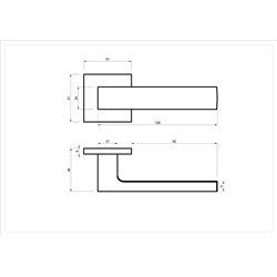 KLAMKA ALUBRASS ORLANDO SLIM ROZETA KWADRATOWA CZARNA BLITZ KLAMKA ALUBRASS ORLANDO SLIM ROZETA KWADRATOWA CZARNA BLITZ