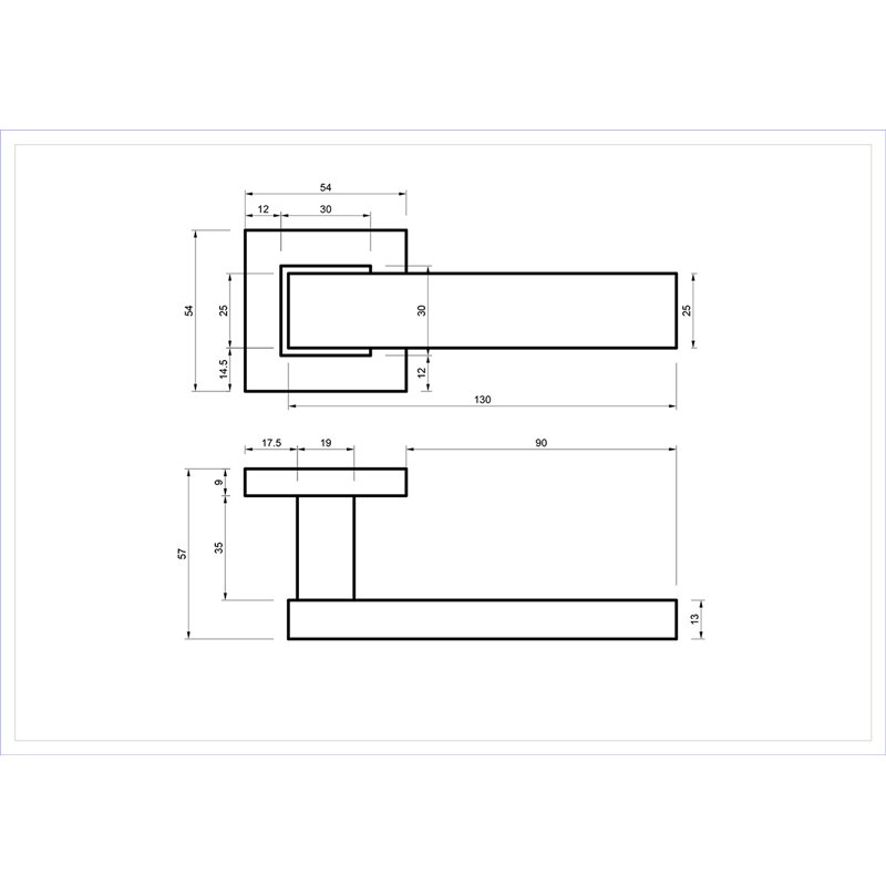 KLAMKA ALUBRASS OXANA ROZETA KWADRATOWA STAL NIERDZEWNA KLAMKA ALUBRASS OXANA ROZETA KWADRATOWA STAL NIERDZEWNA