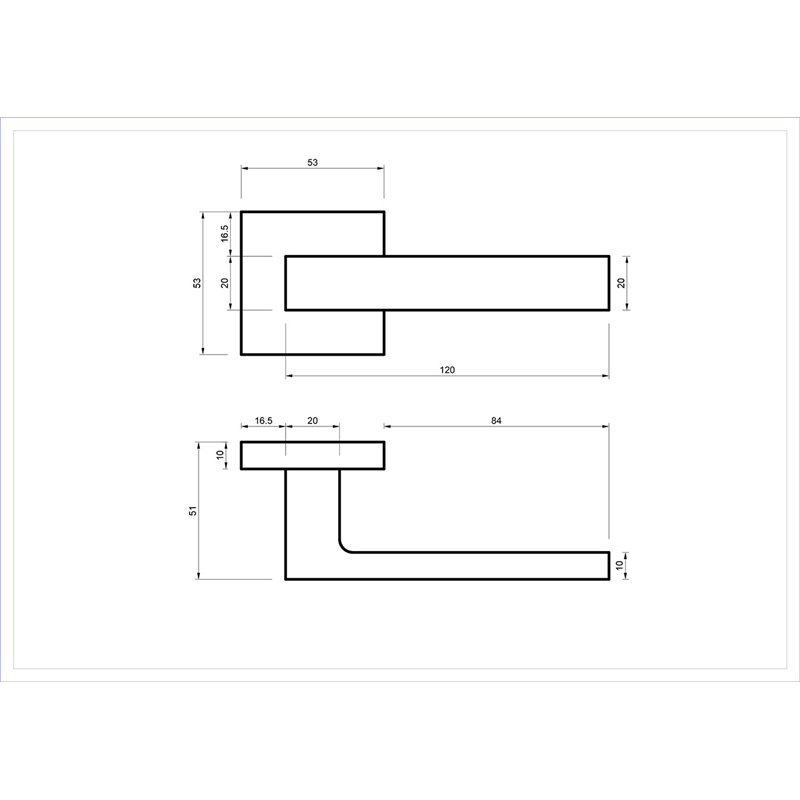 KLAMKA ALUBRASS QUERTA ROZETA KWADRATOWA CZARNA KLAMKA ALUBRASS QUERTA ROZETA KWADRATOWA CZARNA