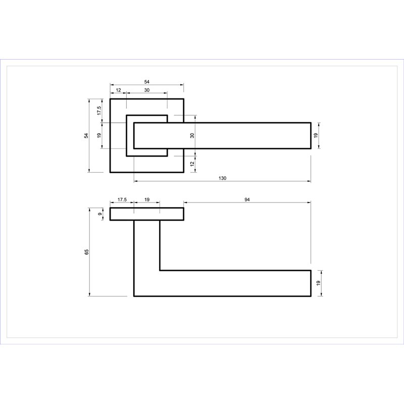 KLAMKA ALUBRASS RAMZES ROZETA KWADRATOWA STAL NIERDZEWNA KLAMKA ALUBRASS RAMZES ROZETA KWADRATOWA STAL NIERDZEWNA