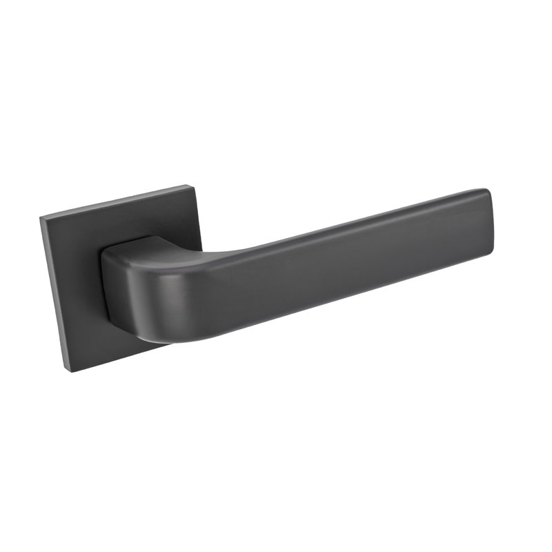 KLAMKA ALUBRASS REGATTA SLIM ROZETA KWADRATOWA CZARNA KLAMKA ALUBRASS REGATTA SLIM ROZETA KWADRATOWA CZARNA