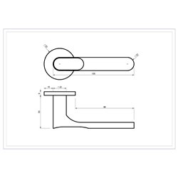 KLAMKA ALUBRASS ROCA SLIM ROZETA OKRĄGŁA CHROM MAT KLAMKA ALUBRASS ROCA SLIM ROZETA OKRĄGŁA CHROM MAT