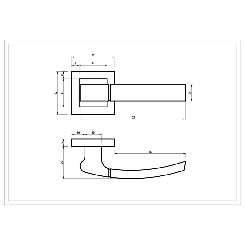 KLAMKA ALUBRASS RODOS ROZETA KWADRATOWA PATYNA KLAMKA ALUBRASS RODOS ROZETA KWADRATOWA PATYNA