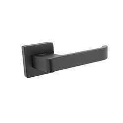 KLAMKA ALUBRASS ROSA ROZETA KWADRATOWA CZARNA BLITZ