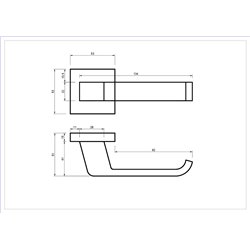 KLAMKA ALUBRASS ROSA ROZETA KWADRATOWA CZARNA BLITZ KLAMKA ALUBRASS ROSA ROZETA KWADRATOWA CZARNA BLITZ