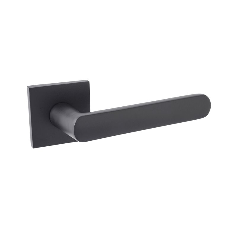 KLAMKA ALUBRASS SANTIA SLIM ROZETA KWADRATOWA CZARNA KLAMKA ALUBRASS SANTIA SLIM ROZETA KWADRATOWA CZARNA