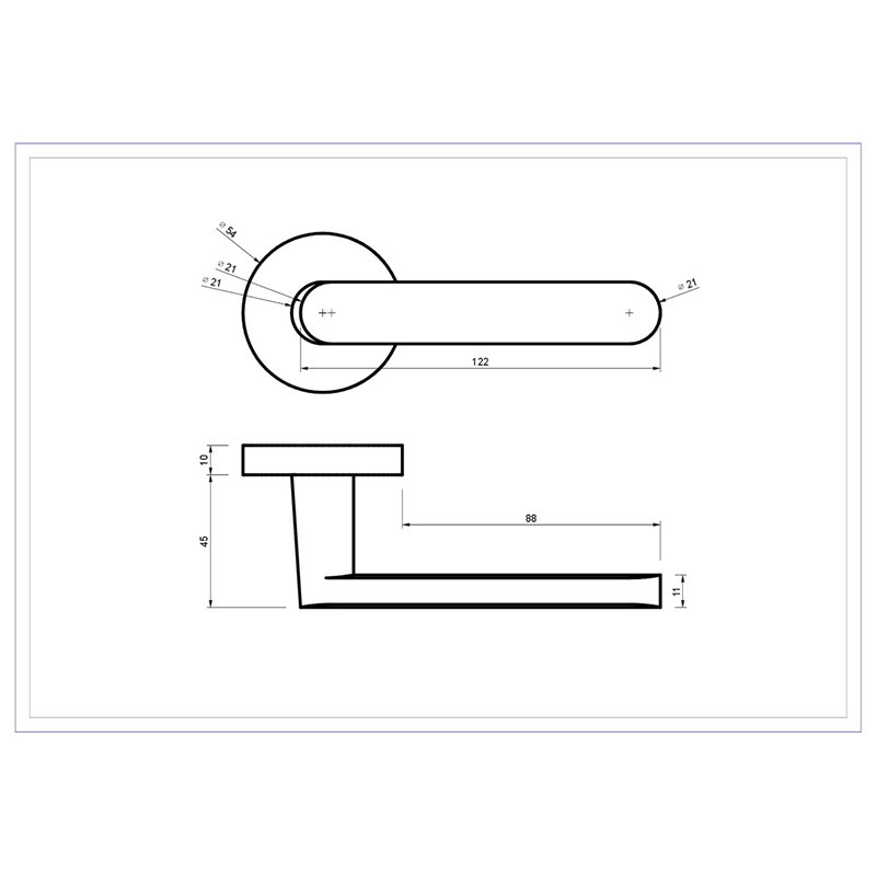 KLAMKA ALUBRASS SANTIA ROZETA OKRĄGŁA CZARNA KLAMKA ALUBRASS SANTIA ROZETA OKRĄGŁA CZARNA