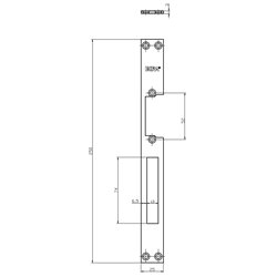 PŁASKOWNIK DŁUGI HARTTE OK-P7 250X25X3MM., LEWY/PRAWY, STAL NIERDZEWNA PŁASKOWNIK DŁUGI HARTTE OK-P7 250X25X3MM., LEWY/PRAWY, STAL NIERDZEWNA