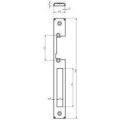 BLACHA BIRA ZACZEPOWA TYP U LEWA BLACHA BIRA ZACZEPOWA TYP U LEWA