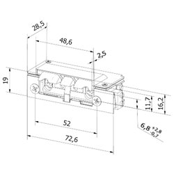 ELEKTROZACZEP HARTTE XS12UM-C WĄSKI Z MONITORINGIEM I WYŚLIZGIEM 12V AC/DC ELEKTROZACZEP HARTTE XS12UM-C WĄSKI Z MONITORINGIEM I WYŚLIZGIEM 12V AC/DC