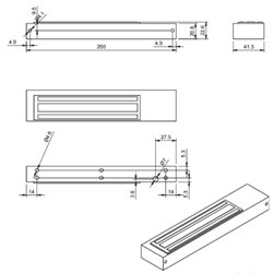 ELEKTROZWORA HARTTE MG180SR, 180KG Z MONITORINGIEM I SYGNALIZACJĄ LED ELEKTROZWORA HARTTE MG180SR, 180KG Z MONITORINGIEM I SYGNALIZACJĄ LED
