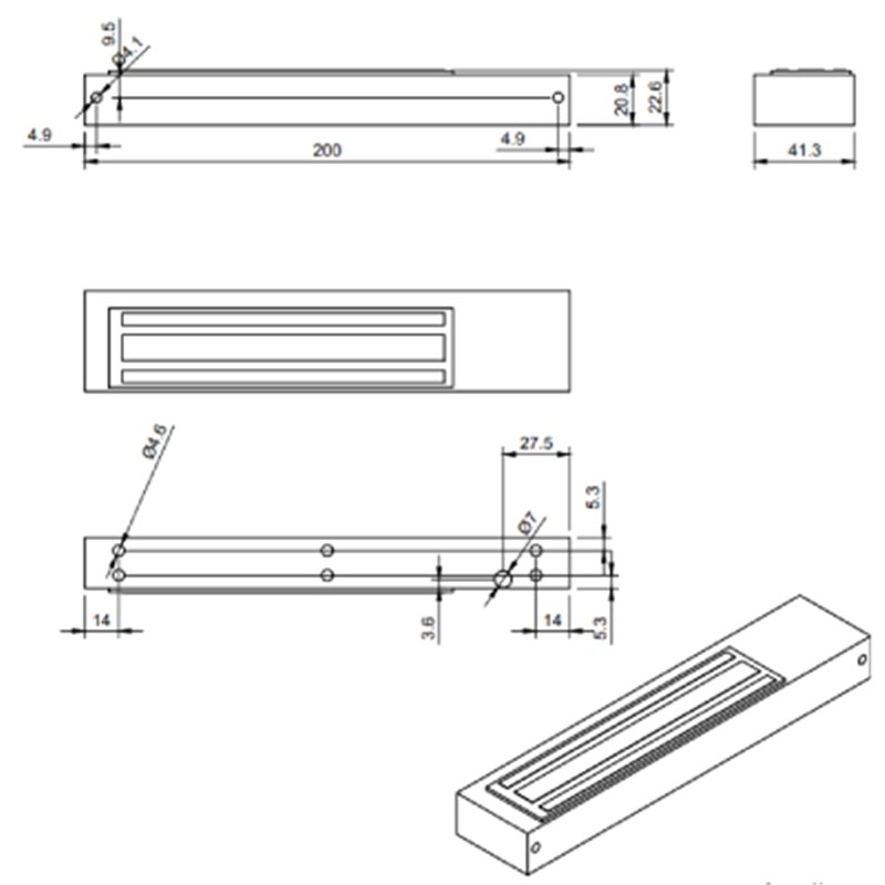 ELEKTROZWORA HARTTE MG180SR, 180KG Z MONITORINGIEM I SYGNALIZACJĄ LED ELEKTROZWORA HARTTE MG180SR, 180KG Z MONITORINGIEM I SYGNALIZACJĄ LED