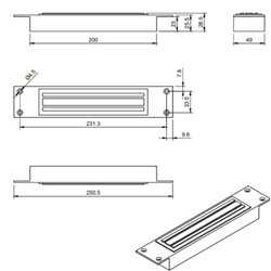 ELEKTROZWORA HARTTE MG280MR, 280KG WPUSZCZANA Z MONITORINGIEM