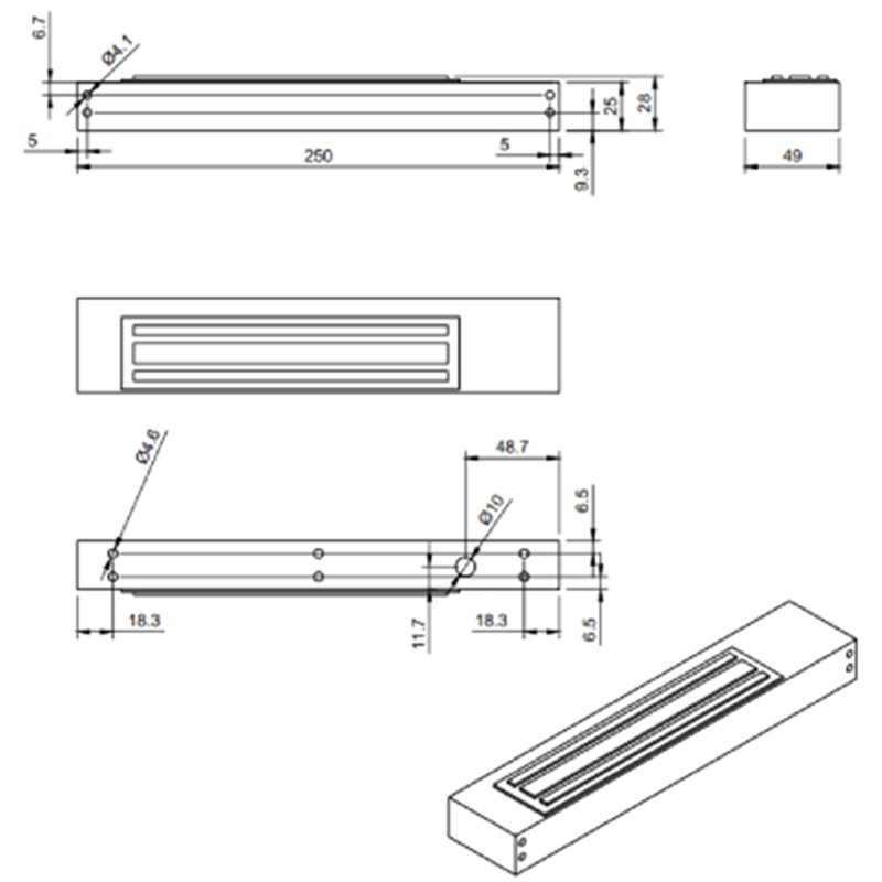 ELEKTROZWORA HARTTE MG280S, 280KG Z SYGNALIZACJĄ LED ELEKTROZWORA HARTTE MG280S, 280KG Z SYGNALIZACJĄ LED