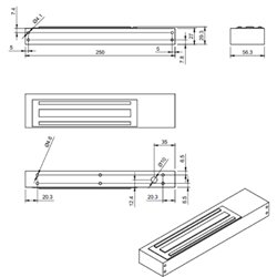 ELEKTROZWORA HARTTE MG350SR, 350KG Z MONITORINGIEM I SYGNALIZACJĄ LED ELEKTROZWORA HARTTE MG350SR, 350KG Z MONITORINGIEM I SYGNALIZACJĄ LED