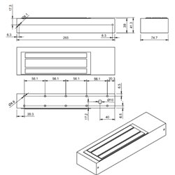 ELEKTROZWORA HARTTE MG500SR, 500KG Z MONITORINGIEM I SYGNALIZACJĄ LED ELEKTROZWORA HARTTE MG500SR, 500KG Z MONITORINGIEM I SYGNALIZACJĄ LED