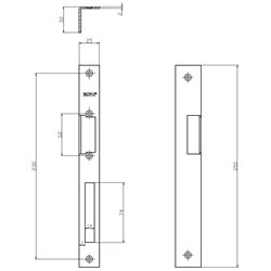 KĄTOWNIK DŁUGI BIRA 250X25/32X2 MM., OCYNK