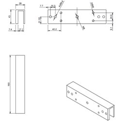 MG280U ELEMENT MONTAŻOWY U DO ZWÓR HARTTE MG280S, MG280SR ORAZ MSS280S