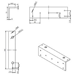 MG500L ELEMENT MONTAŻOWY L DO ZWORY HARTTE MG500SR