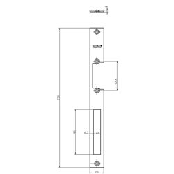 PŁASKOWNIK DŁUGI HARTTE OK-P6 250X25X3MM., LEWY/PRAWY, OCYNK PŁASKOWNIK DŁUGI HARTTE OK-P6 250X25X3MM., LEWY/PRAWY, OCYNK