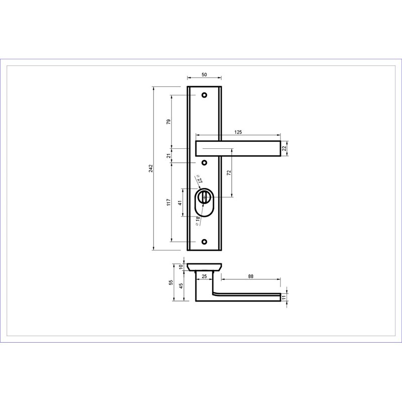 KLAMKA ALUBRASS THEO Z ZABEZPIECZENIEM 72 WKŁAD F9 - TYTAN 3 KLASA KLAMKA ALUBRASS THEO Z ZABEZPIECZENIEM 72 WKŁAD F9 - TYTAN 3 KLASA