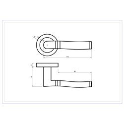 KLAMKA ALUBRASS TORINO ROZETA OKRĄGŁA NIKIEL CHROM KLAMKA ALUBRASS TORINO ROZETA OKRĄGŁA NIKIEL CHROM