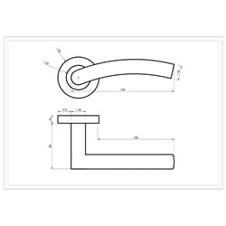 KLAMKA ALUBRASS URAN ROZETA OKRĄGŁA STAL NIERDZEWNA KLAMKA ALUBRASS URAN ROZETA OKRĄGŁA STAL NIERDZEWNA