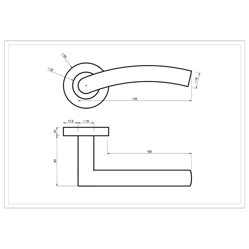 KLAMKA ALUBRASS URAN ROZETA OKRĄGŁA STAL NIERDZEWNA KLAMKA ALUBRASS URAN ROZETA OKRĄGŁA STAL NIERDZEWNA