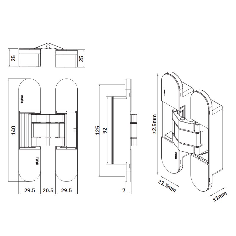 ZAWIAS CHOWANY 3D TUPAI 1715 CHROM SATYNA ZAWIAS CHOWANY 3D TUPAI 1715 CHROM SATYNA