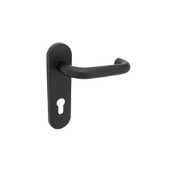 KLAMKA ALUBRASS ZENIT 165MM 72 WKŁAD CZARNA