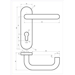 KLAMKA ALUBRASS ZENIT 165MM 72 WKŁAD CZARNA KLAMKA ALUBRASS ZENIT 165MM 72 WKŁAD CZARNA