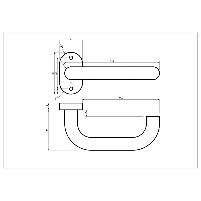 KLAMKA ALUBRASS ZENIT ROZETA OWALNA STAL NIERDZEWNA KLAMKA ALUBRASS ZENIT ROZETA OWALNA STAL NIERDZEWNA