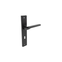 KLAMKA ALUBRASS ZOYA 72 KLUCZ CZARNA