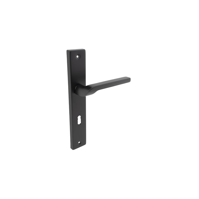 KLAMKA ALUBRASS ZOYA 90 KLUCZ CZARNA KLAMKA ALUBRASS ZOYA 90 KLUCZ CZARNA