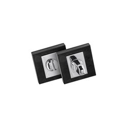 SZYLD ALUBRASS I NA WC CZARNY CHROM