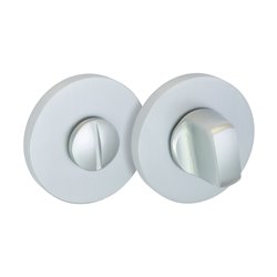 SZYLD ALUBRASS V SLIM OKRĄGŁY WC CHROM MAT