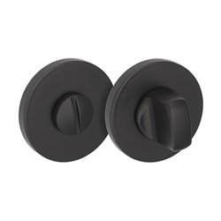 SZYLD ALUBRASS V SLIM OKRĄGŁY WC CZARNY