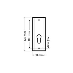 SZYLD ALUBRASS ZEWNĘTRZNY NA WKŁAD F8 - BLACK 105 SZYLD ALUBRASS ZEWNĘTRZNY NA WKŁAD F8 - BLACK 105