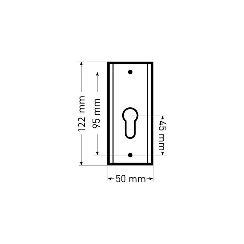 SZYLD ALUBRASS ZEWNĘTRZNY NA WKŁAD F8 - BLACK 95 SZYLD ALUBRASS ZEWNĘTRZNY NA WKŁAD F8 - BLACK 95
