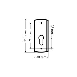 SZYLD ALUBRASS ZEWNĘTRZNY NA WKŁAD NIKIEL CHROM (MATI) SZYLD ALUBRASS ZEWNĘTRZNY NA WKŁAD NIKIEL CHROM (MATI)