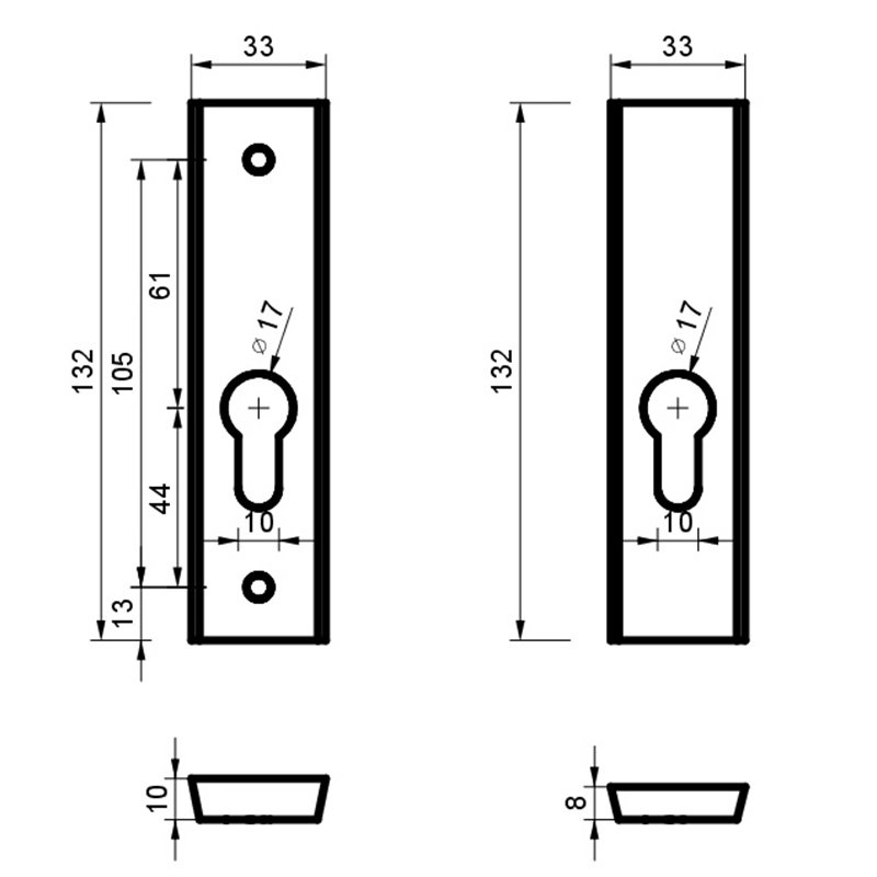 SZYLD ALUBRASS ZEWNĘTRZNY NA WKŁAD SLIM F8 - BLACK 105 SZYLD ALUBRASS ZEWNĘTRZNY NA WKŁAD SLIM F8 - BLACK 105