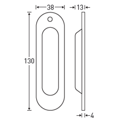 UCHWYT ALUBRASS DO DRZWI PRZESUWNYCH OWALNY NIKIEL SATYNA UCHWYT ALUBRASS DO DRZWI PRZESUWNYCH OWALNY NIKIEL SATYNA