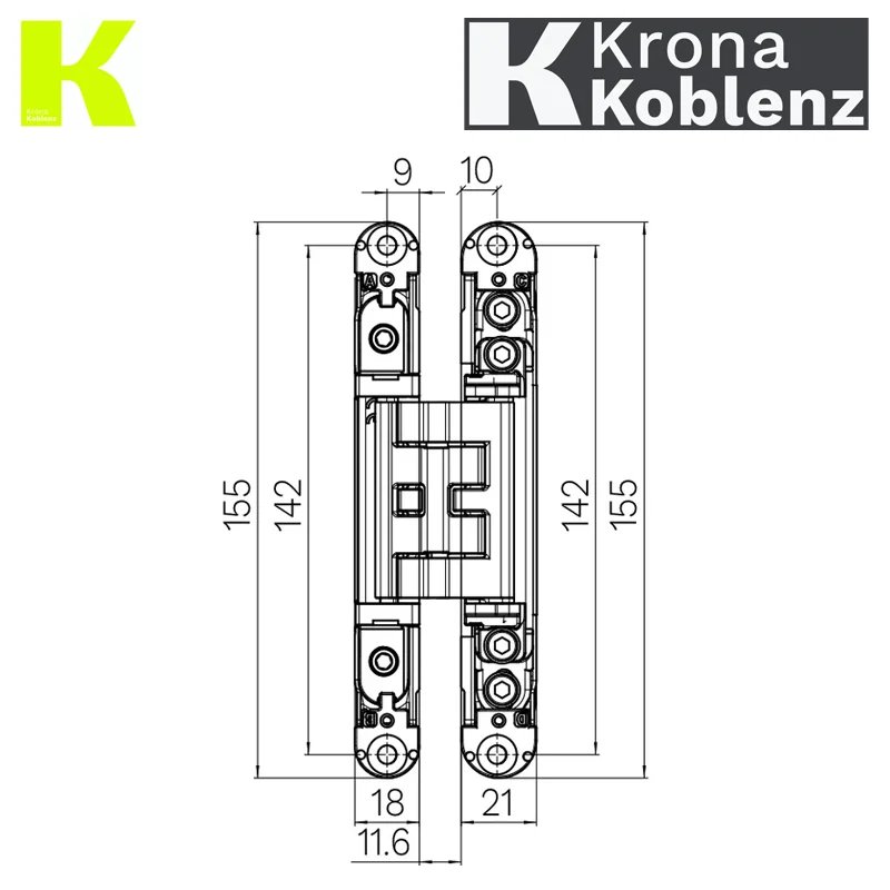 ZAWIAS WPUSZCZANY KUBICA K2460 CHROMOWANY MATOWY KOBLENZ ZAWIAS WPUSZCZANY KUBICA K2460 CHROMOWANY MATOWY KOBLENZ