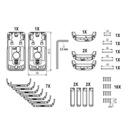 SYSTEM KLAMKI ZERO - DO DRZWI UKRYTYCH AGB