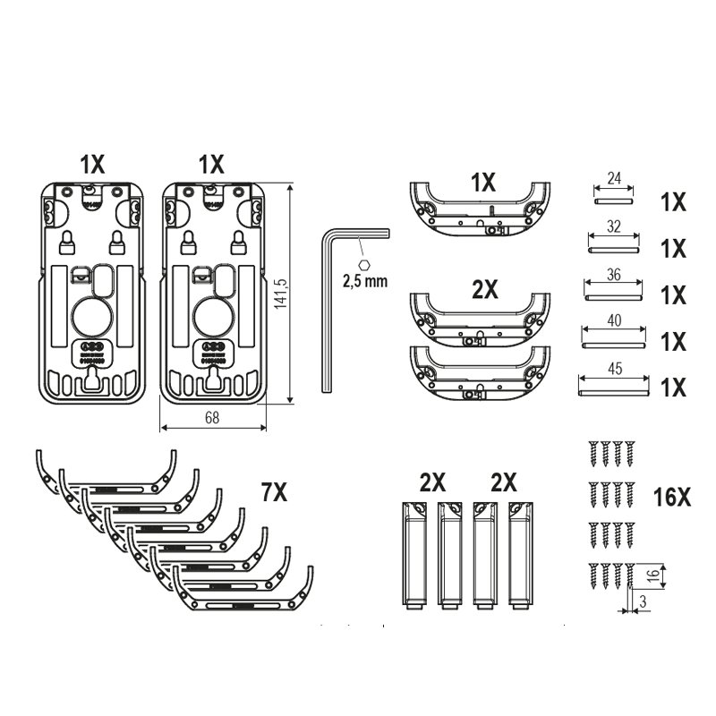SYSTEM KLAMKI ZERO - DO DRZWI UKRYTYCH AGB