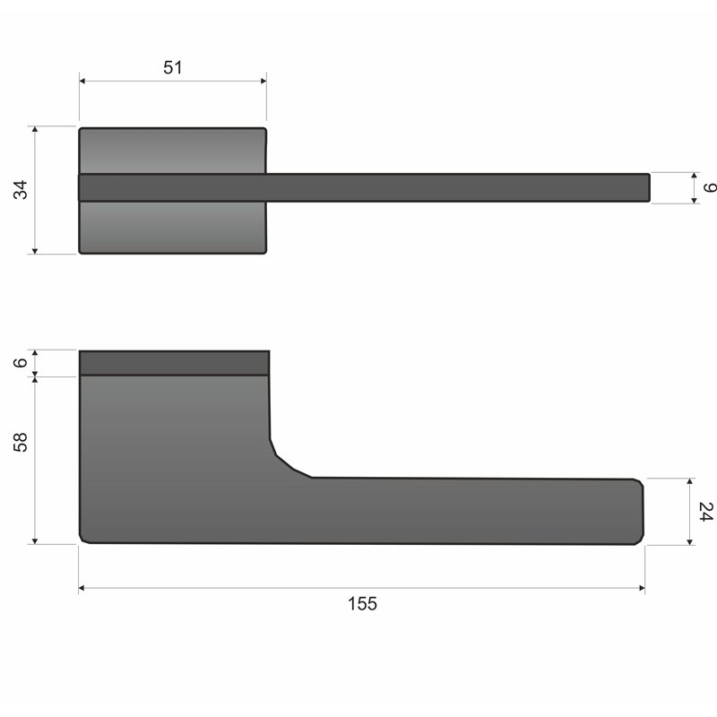 KLAMKA INFINITY MONZA RT NA ROZECIE RRT CHROM MAT