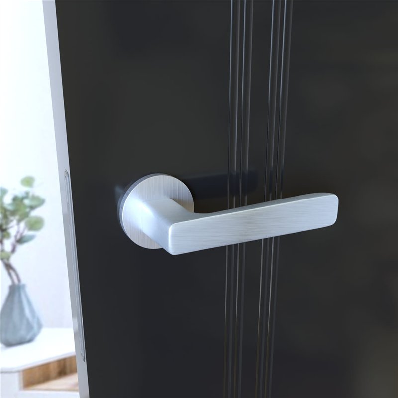 KLAMKA INFINITY NA ROZECIE OKRĄGŁEJ 6MM PARMA FIT CHROM MAT